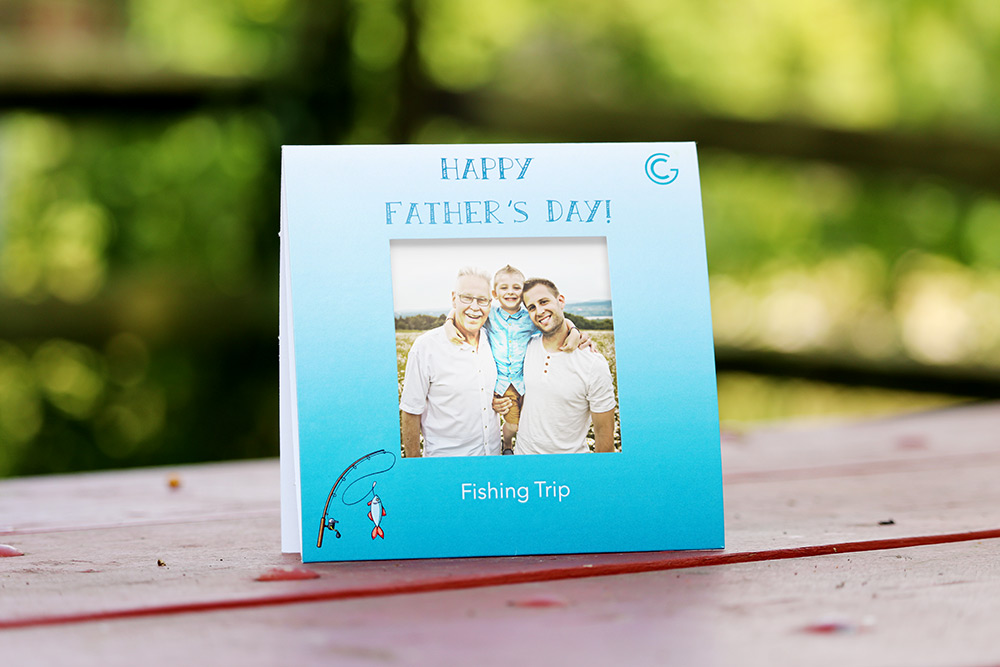 Father's Day Fishing Trip Polaroid Picture Frame
