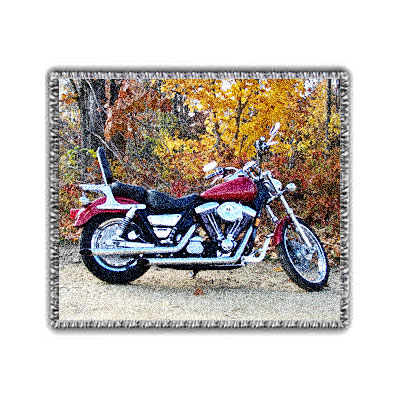 Harley Davidson Photo Blanket