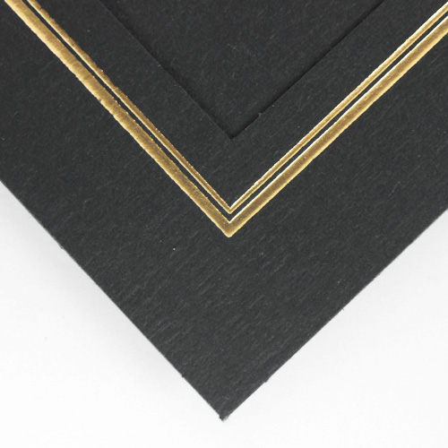 Linen weave paper black