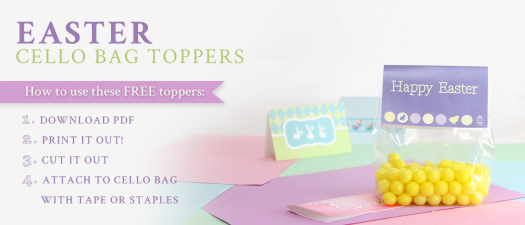 free easter treat bag toppers