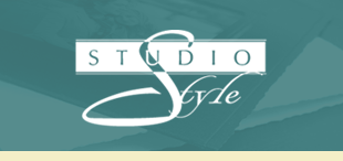 Studio Style logo on teal background