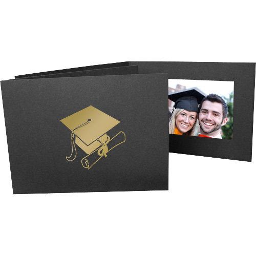 Graduation hat horizontal 4x6 photo folder