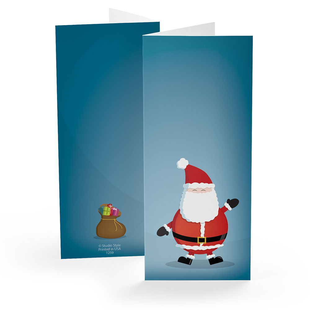 Jolly Santa photo booth folder design