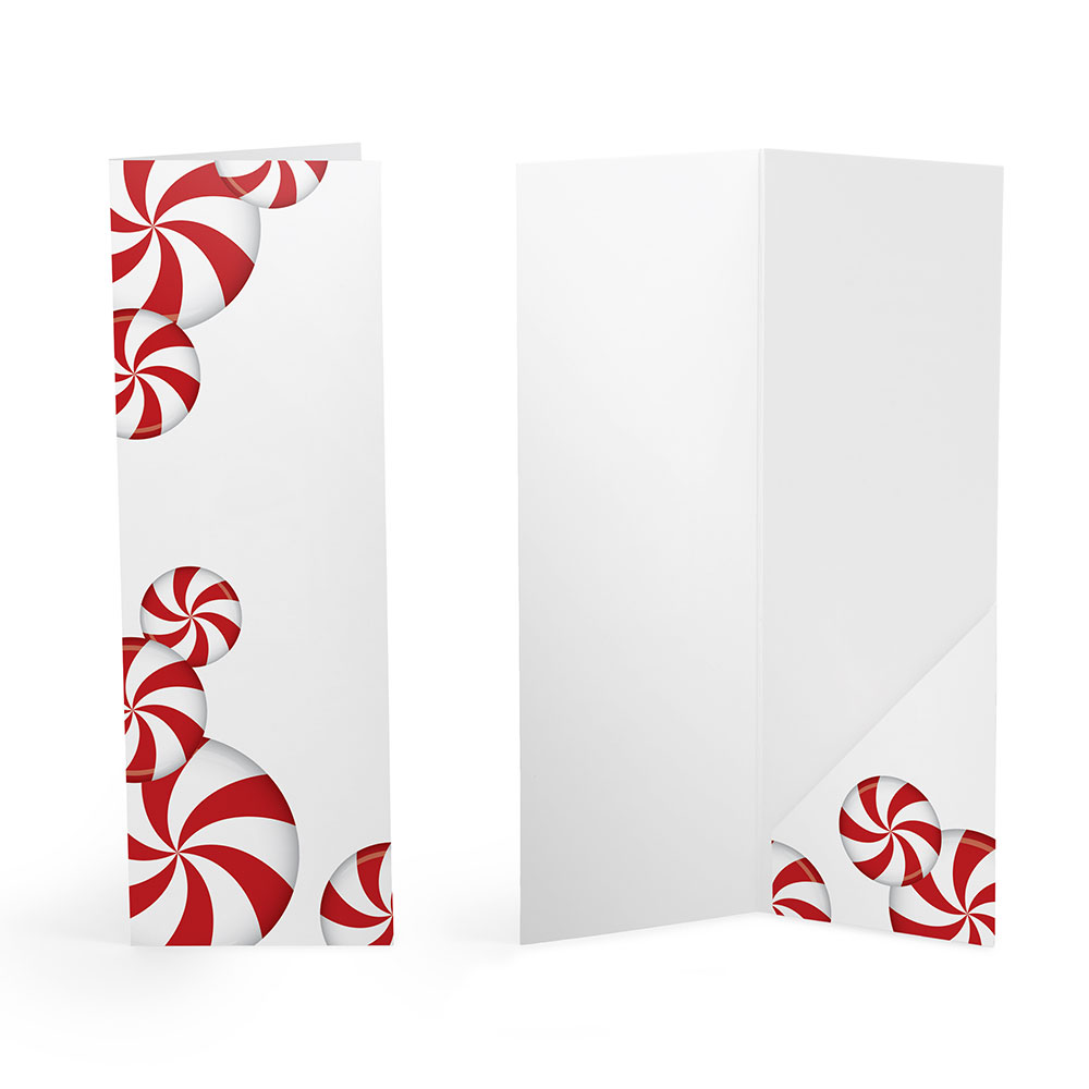 Peppermint candy Christmas photo booth folder