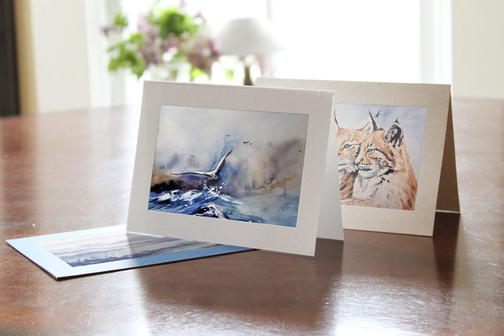 Recycled photo insert cards. 5x7 cards for 4x6 photos.