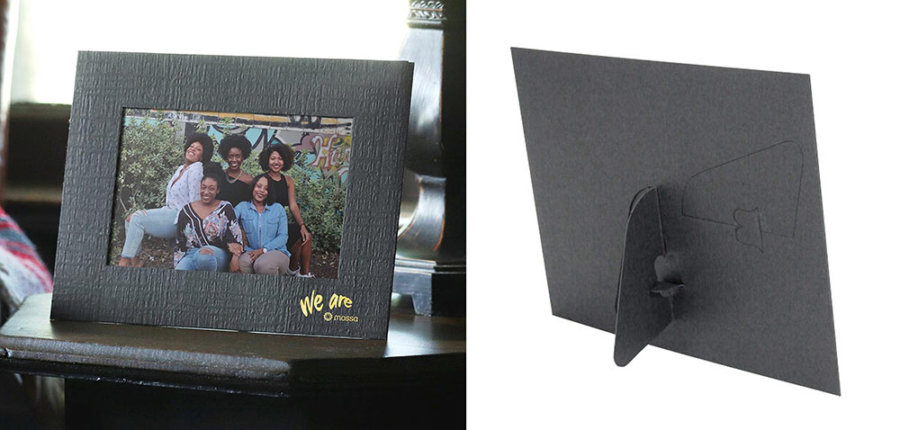 Black horizontal paper frame with pop-out easel back