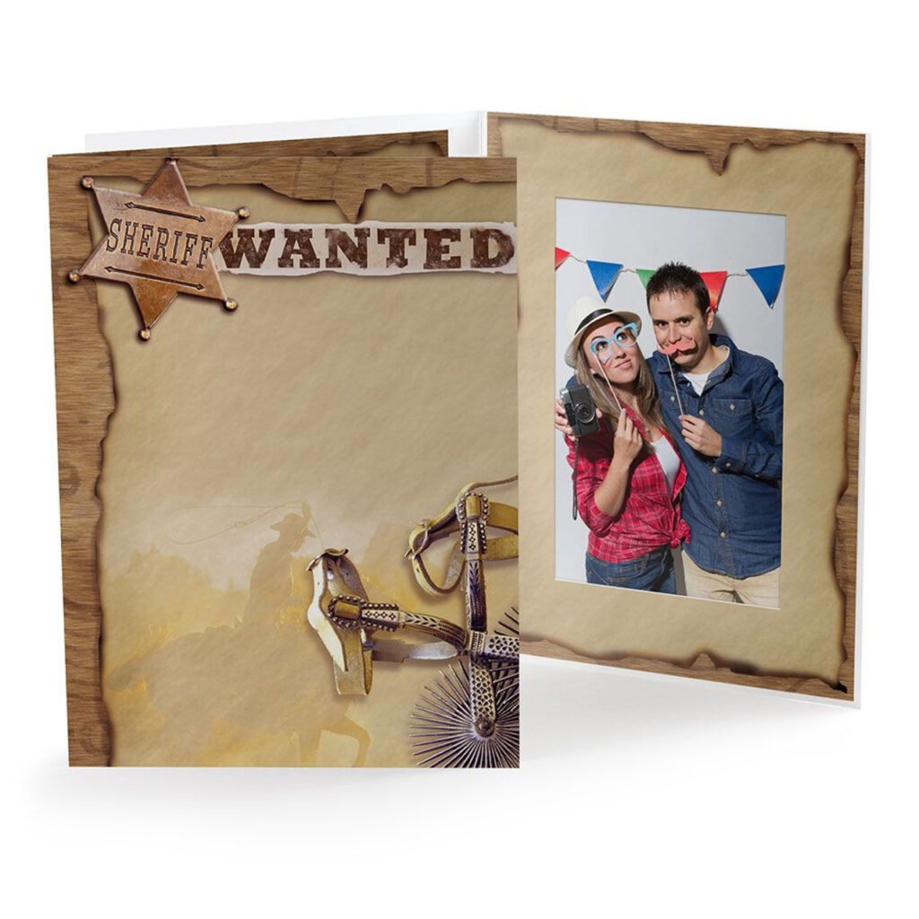 Country-Western Paper Picture Frame for Daddy Daughter Dance Event