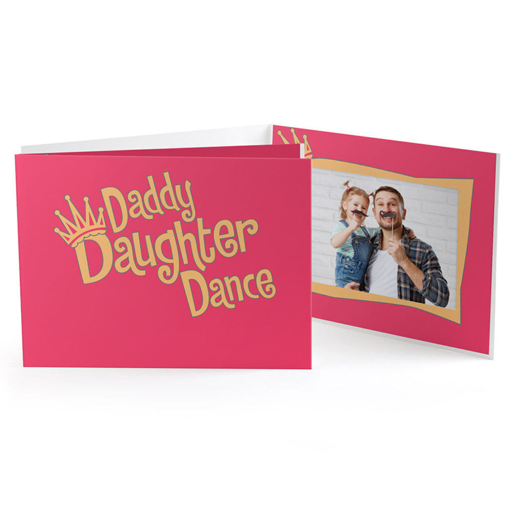 Pink Princess Photo Folder for Daddy Daughter Dance Event