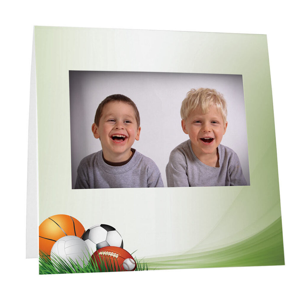 Sports-Themed Paper Picture Frame for Daddy Daughter Dance Event