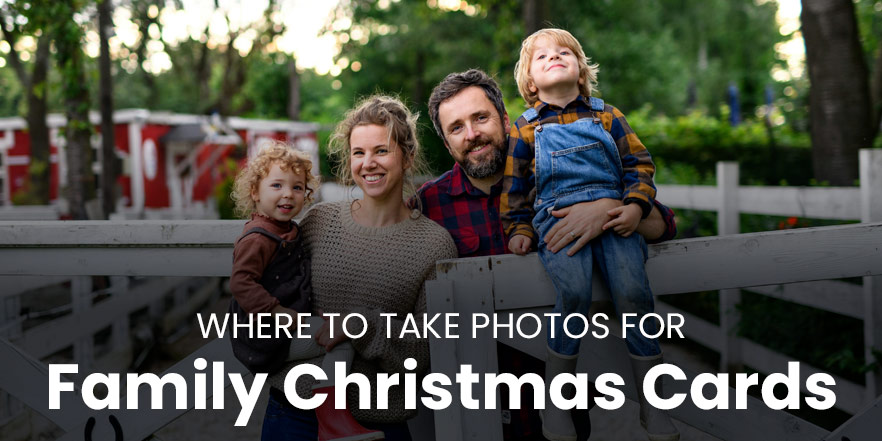 Where to take photos for family Christmas cards